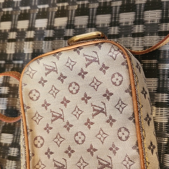 Louis Vuitton Monogram Vintage Mini Lin Juliet MM Shoulder Bag Brown - Picture 11 of 17